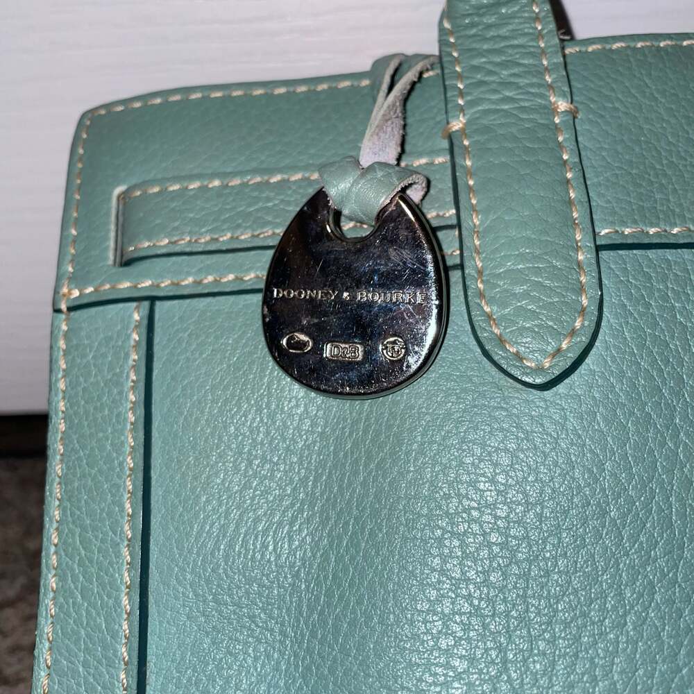 Dooney & Bourke Pebbled Leather Tassel Tote Bag - Picture 8 of 10